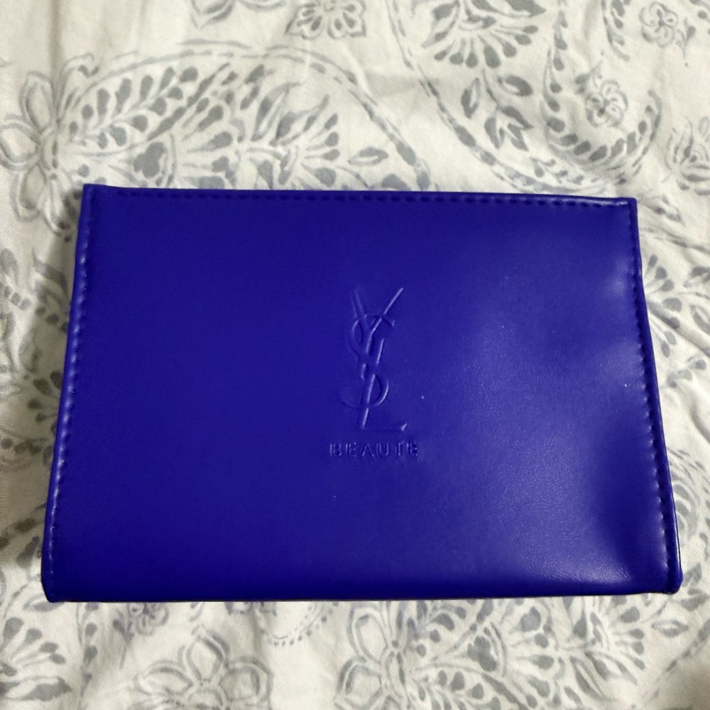 Yves Saint Laurent Royal Blue Cosmetic small bag